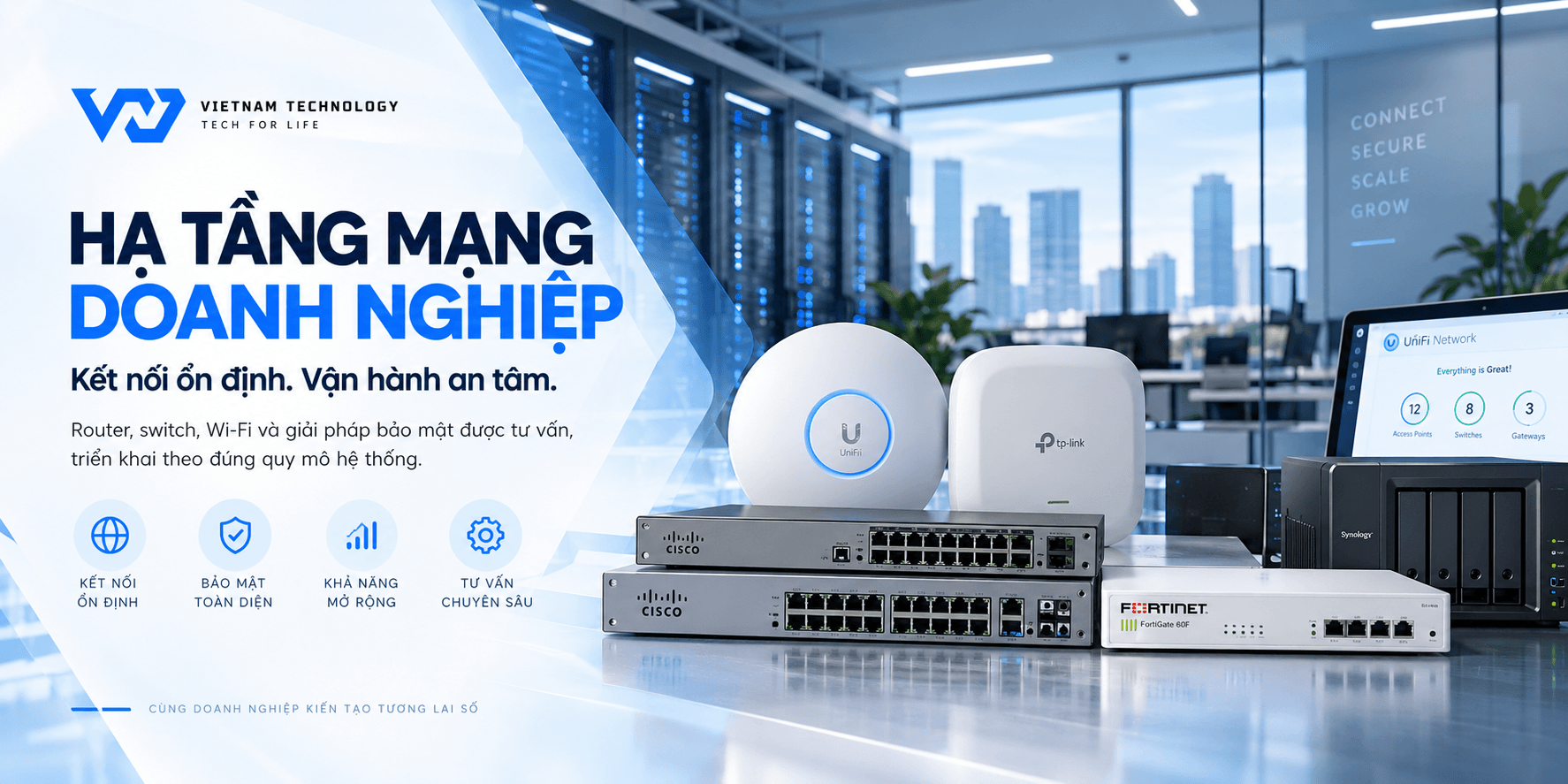 Thiết bị Wi-Fi và bộ chuyển mạch mạng