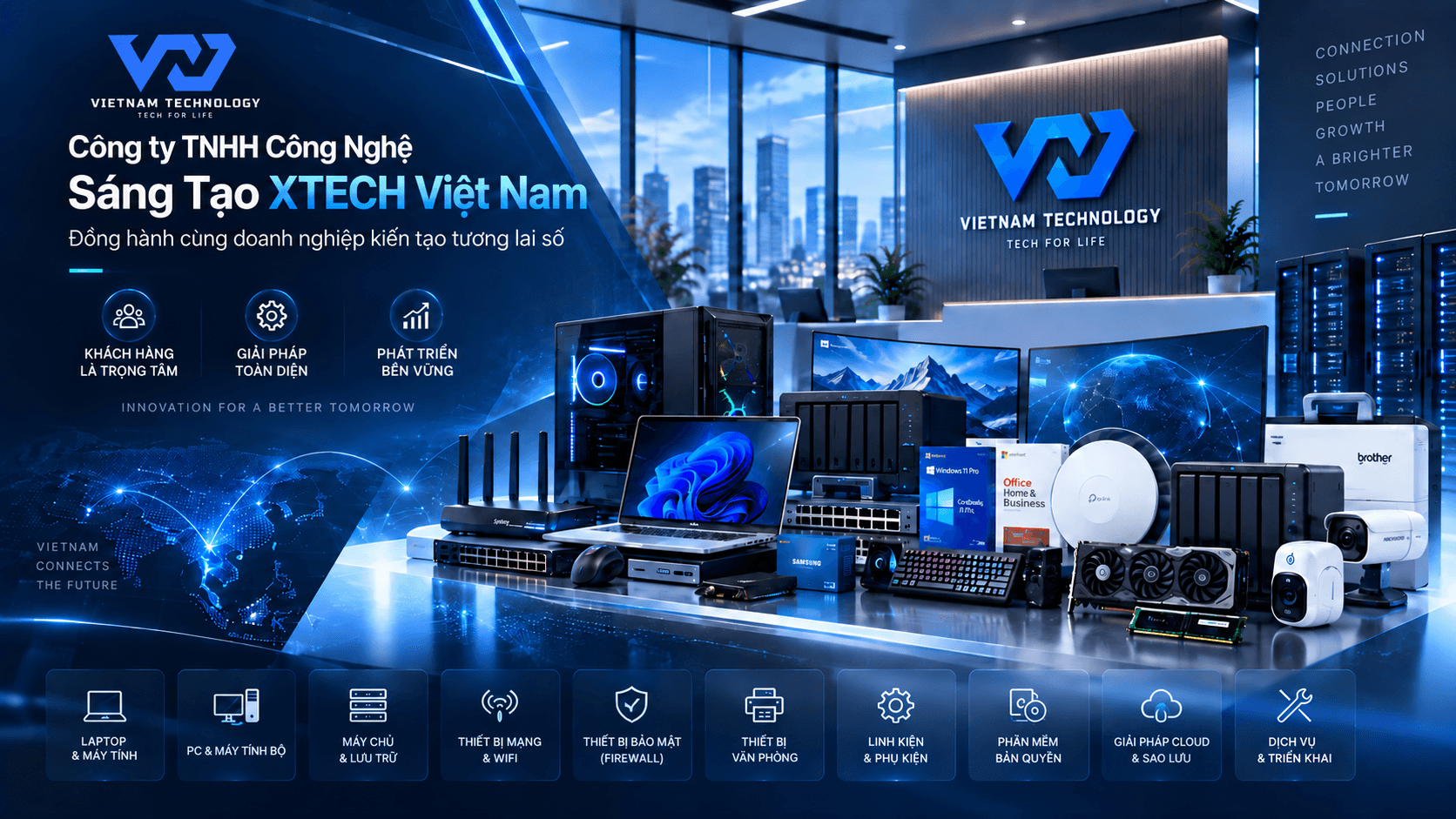 Hệ thống trung tâm dữ liệu và máy chủ của doanh nghiệp