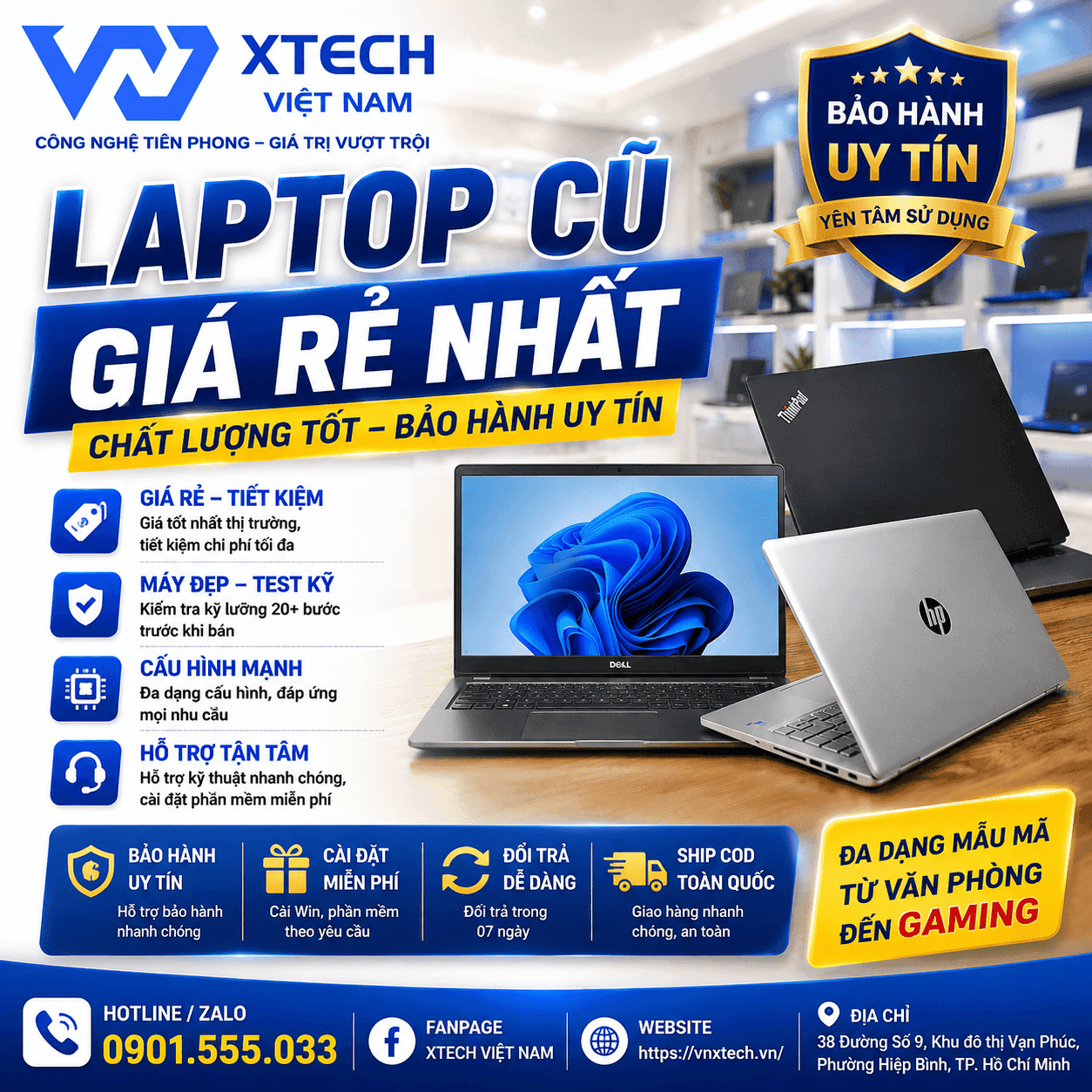 Mua Laptop Cũ Giá Rẻ, Chất Lượng Và Bảo Hành Uy Tín Tại XTECH VIỆT NAM — ảnh đại diện