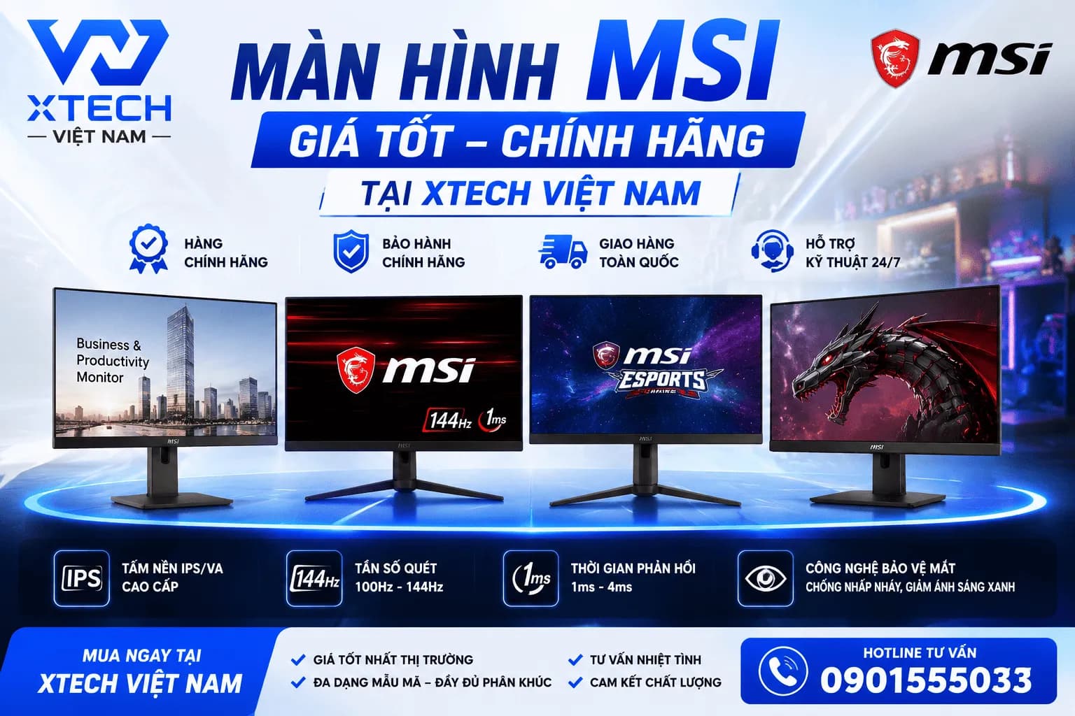 🔥 MÀN HÌNH MSI GIÁ TỐT – CHÍNH HÃNG TẠI XTECH VIỆT NAM 🔥 — ảnh đại diện