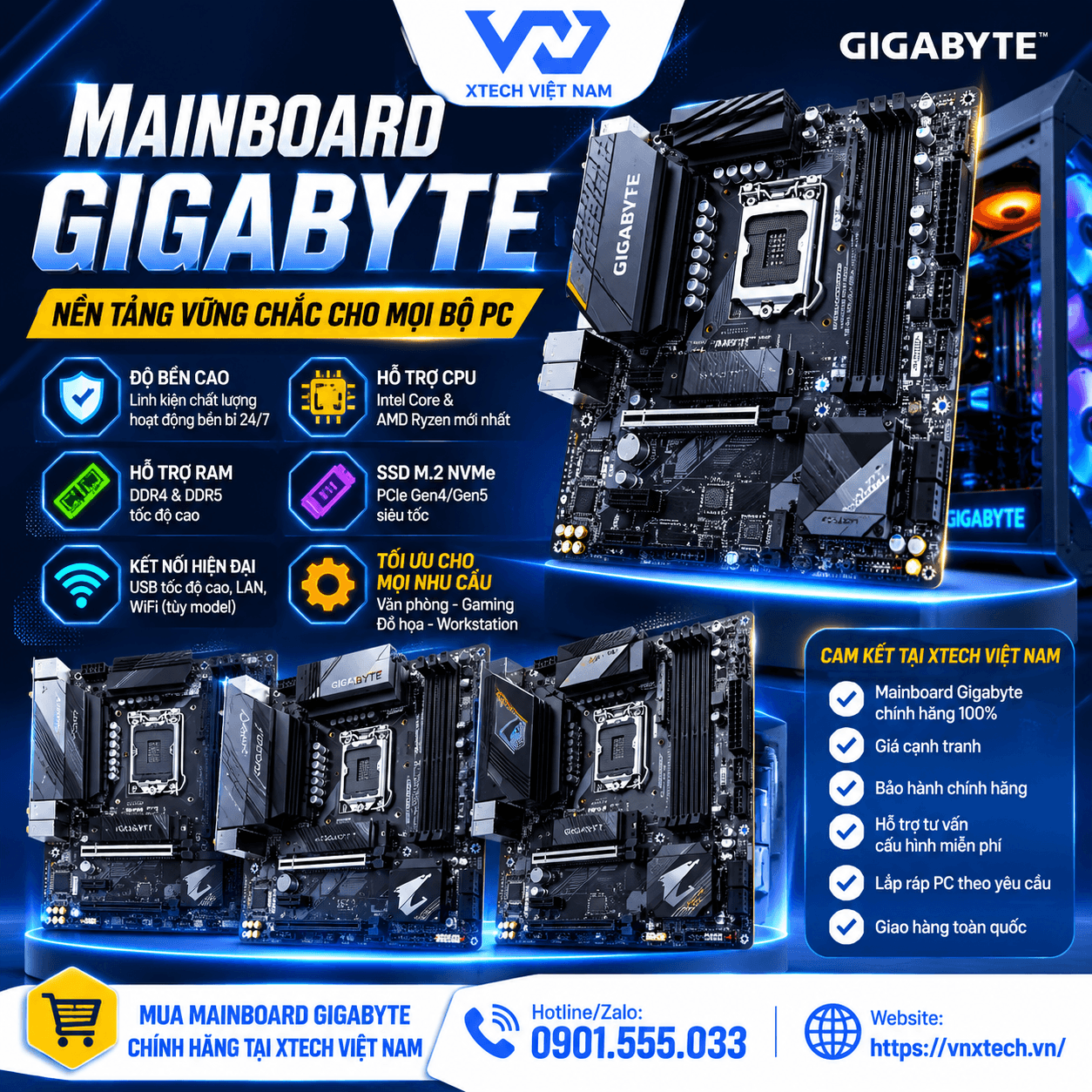 MAINBOARD GIGABYTE – NỀN TẢNG VỮNG CHẮC CHO MỌI BỘ PC — ảnh đại diện