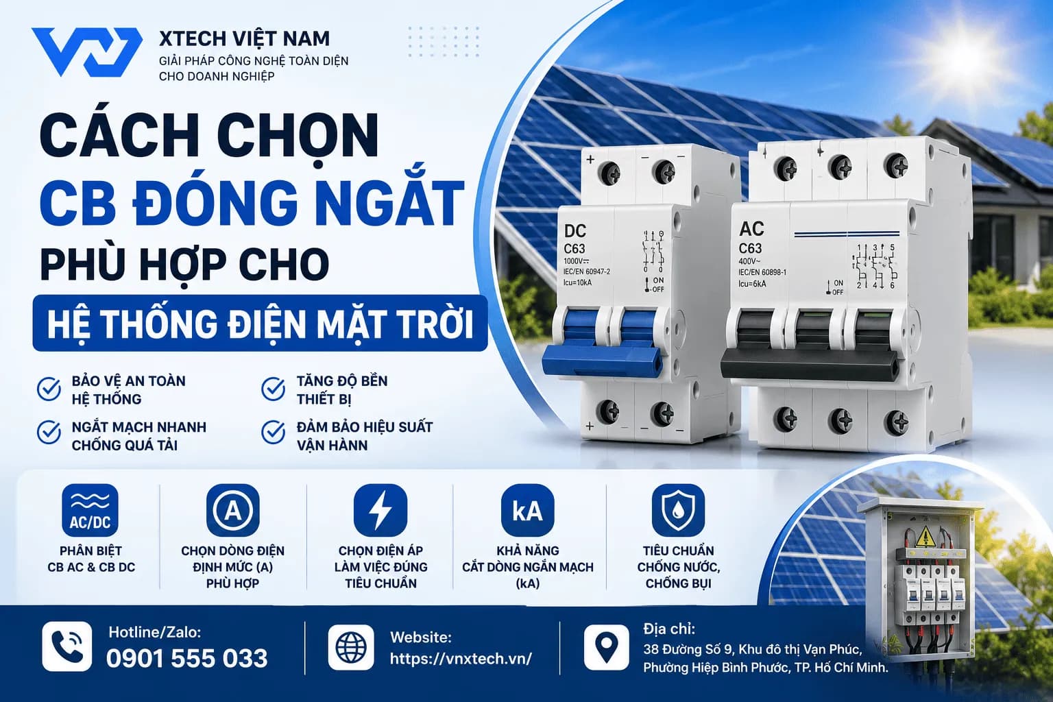 CÁCH CHỌN CB ĐÓNG NGẮT PHÙ HỢP CHO HỆ THỐNG ĐIỆN MẶT TRỜI — ảnh đại diện