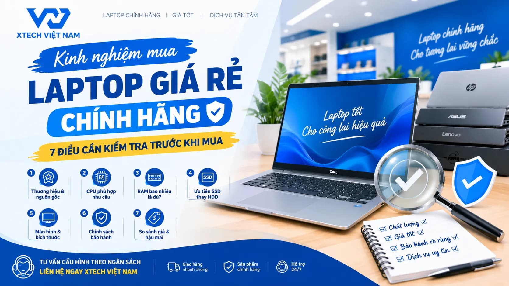 Kinh nghiệm mua laptop giá rẻ chính hãng: 7 điều cần kiểm tra trước khi mua — ảnh đại diện