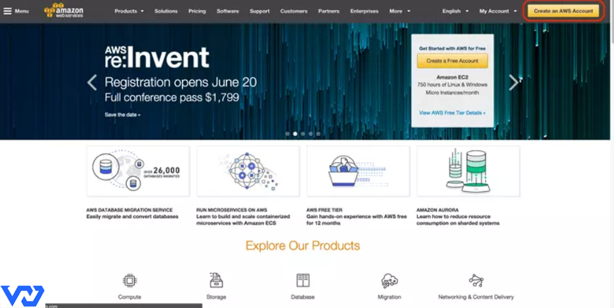 Hướng dẫn chi tiết Free AWS tier 1 năm