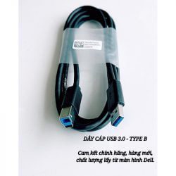 Cáp Kết Nối DELL USB 3.0 Type A to B Dài 1.8M Tốc Độ Cao