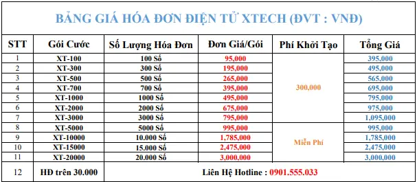 Hoá Đơn Điện Tử Xtech-Invoice