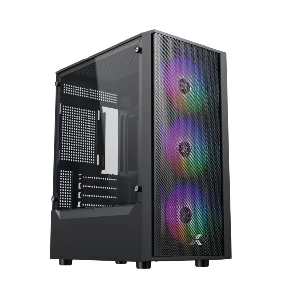 Case Xigmatek MYX Air 3F (Matx, 3 fan RGB, Đen) – EN49125