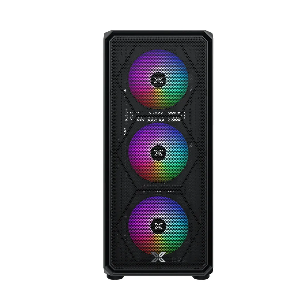 Case Xigmatek DUO X 3F (ATX, 3 fan LED, Đen) – EN49002 (Hỗ trợ main Dual CPU) - Ảnh 2
