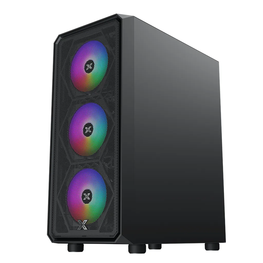 Case Xigmatek DUO X 3F (ATX, 3 fan LED, Đen) – EN49002 (Hỗ trợ main Dual CPU) - Ảnh 3