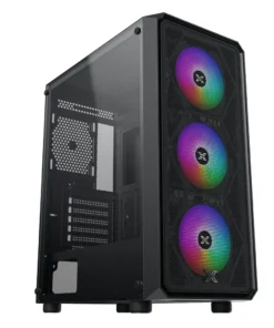 Case Xigmatek DUO X 3F (ATX, 3 fan LED, Đen) – EN49002 (Hỗ trợ main Dual CPU)
