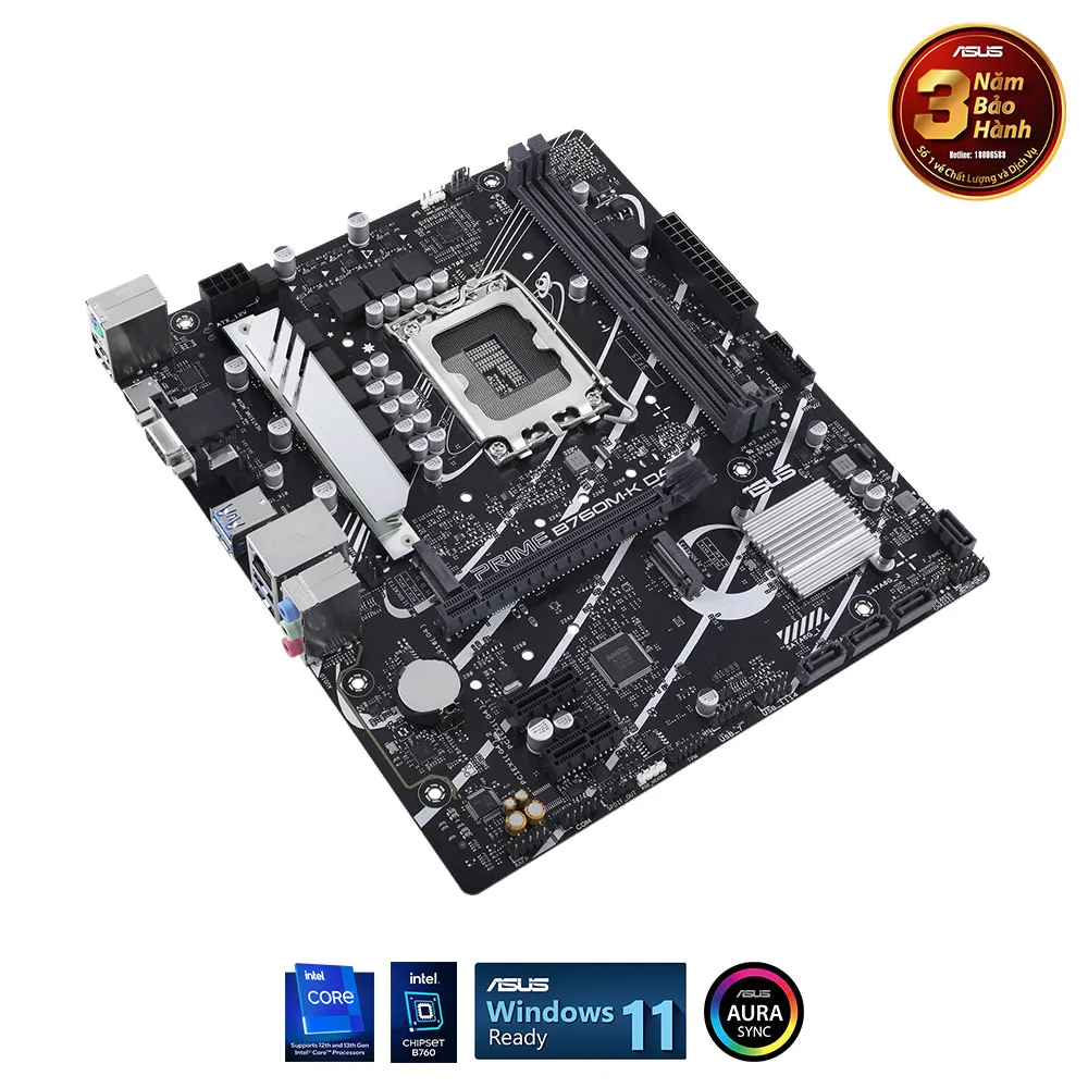 Mainboard Asus PRIME B760M-K D4 - Ảnh 5