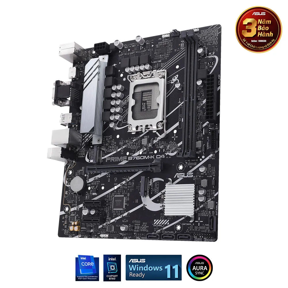Mainboard Asus PRIME B760M-K D4 - Ảnh 4