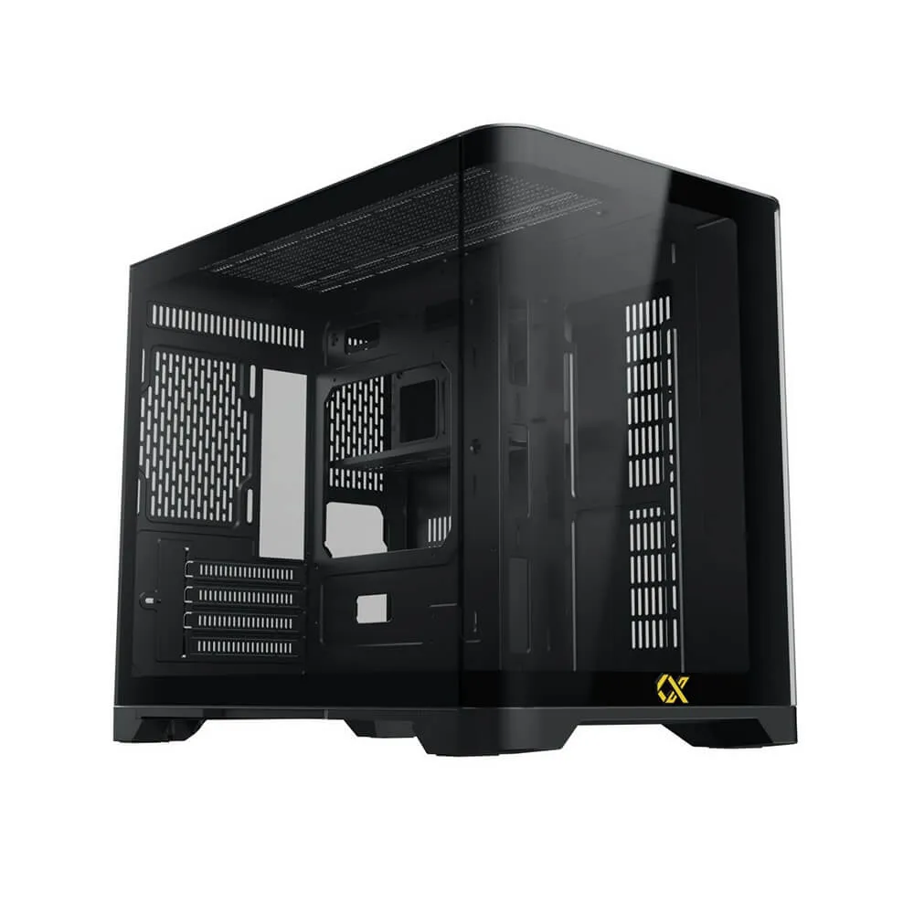 Case Xigmatek Pano M (No Fan)_ EN46193 (Micro-ATX, Mini ITX ,Case Bể Cá Màu Đen)