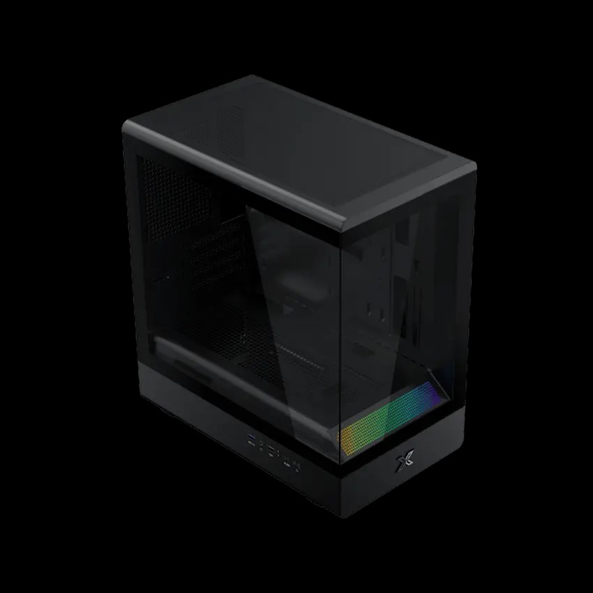 Case Xigmatek Pura MS (No Fan)_EN48487 (MATX, Màu Đen, Kính Cường Lực) - Ảnh 4
