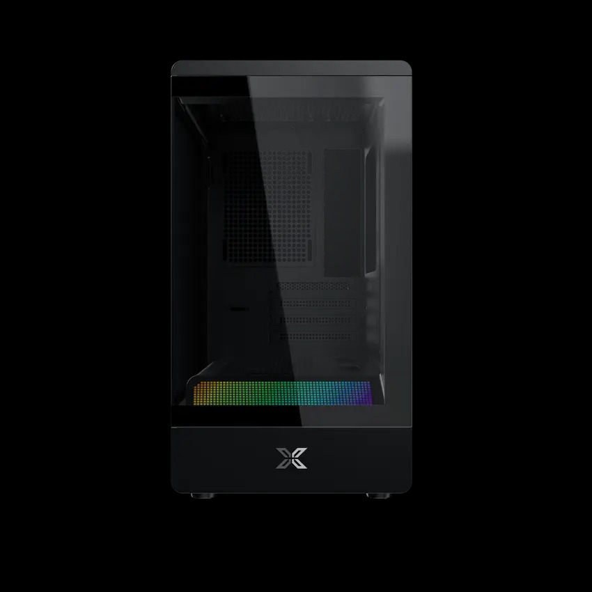 Case Xigmatek Pura MS (No Fan)_EN48487 (MATX, Màu Đen, Kính Cường Lực) - Ảnh 3