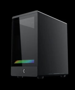 Case Xigmatek Pura MS (No Fan)_EN48487 (MATX, Màu Đen, Kính Cường Lực)