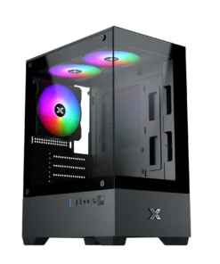 Case Xigmatek View II 3F (3 Fan) _EN49187 (M-ATX, Sẵn 3 Fan RGB, Màu Đen )