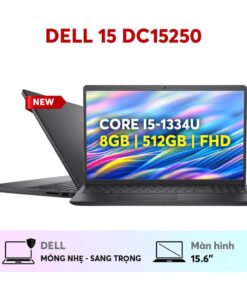Laptop Mới Dell DC15250 i5-1334U /Ram 8GB /SSD 512GB / 15.6 FHD/ TOUCHSCREEN / WIN11 / CARBON BLACK (NK)