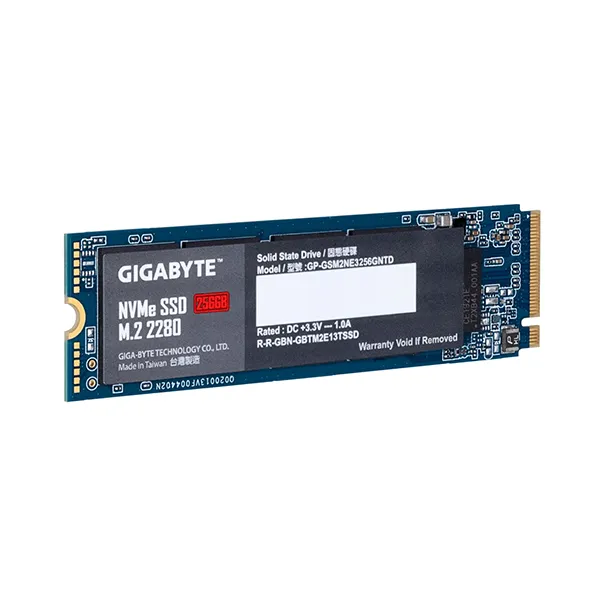 Ổ Cứng SSD Gigabyte M2 2280 256GB NVMe PCI-Express 3.0 x4 (GP-GSM2NE3256GNTD)