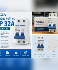 CB Đóng Ngắt AC 2P Vega 32A – VGCB7-63