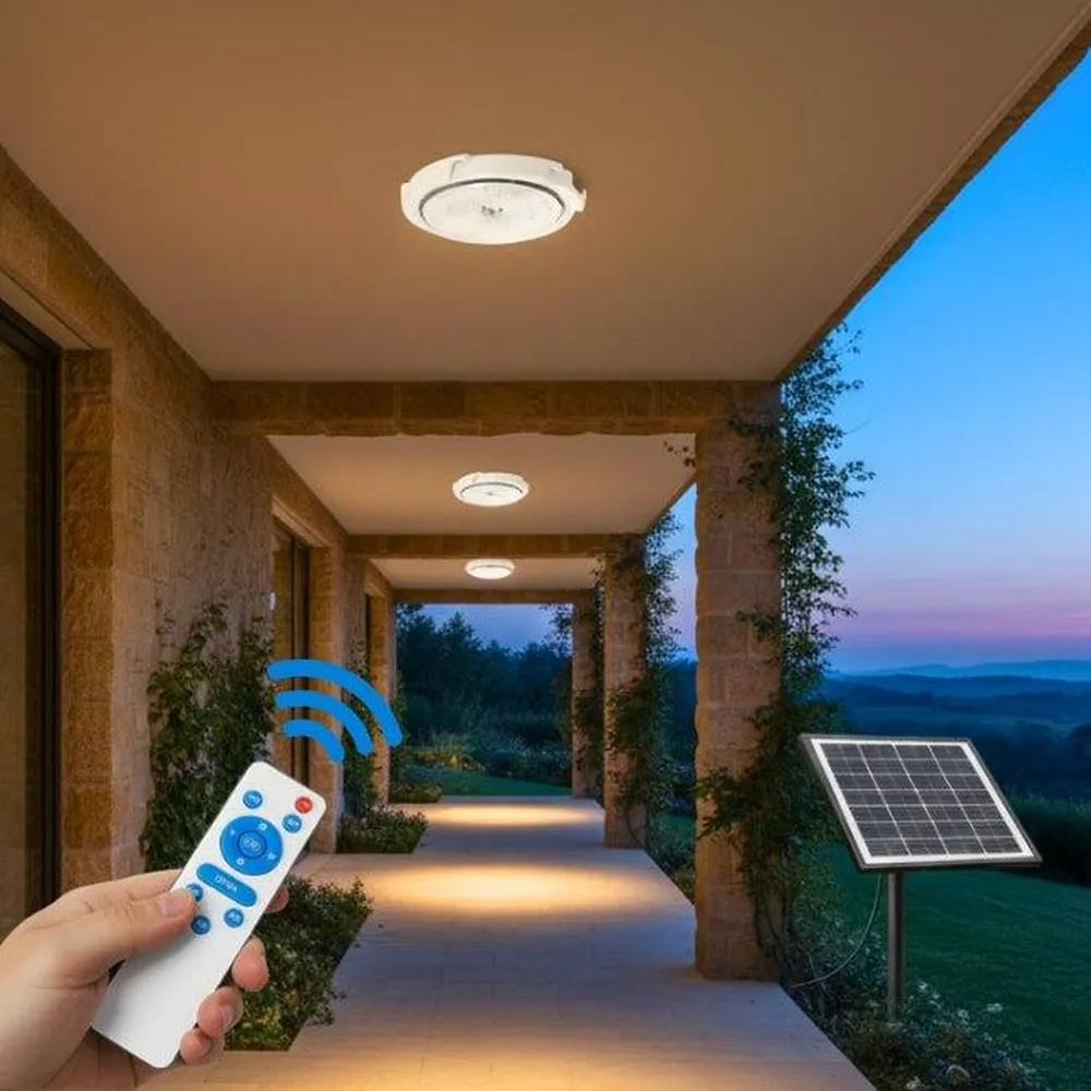Đèn Ốp Trần Năng Lượng Mặt Trời 400W Solar Light TC Energy - Ảnh 7