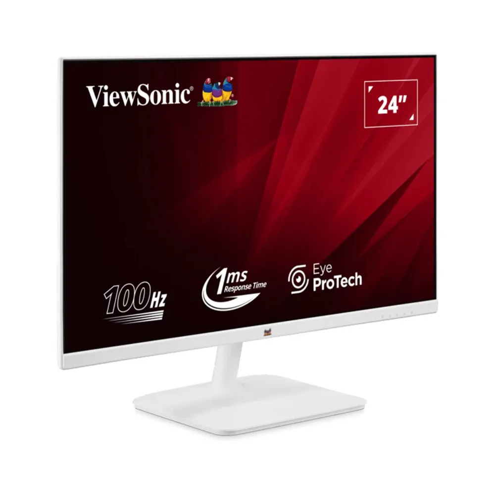 Màn Hình LCD ViewSonic VA2432-H-W-2 (IPS 100Hz Full Viền) (White) - Ảnh 2