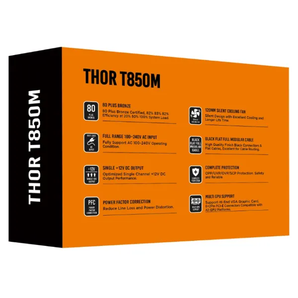 Nguồn Xigmatek Thor T850M V3 (850W, Modular, 80Plus Bronze) (PCIE Gen 5.1, ATX 3.1) - Ảnh 2